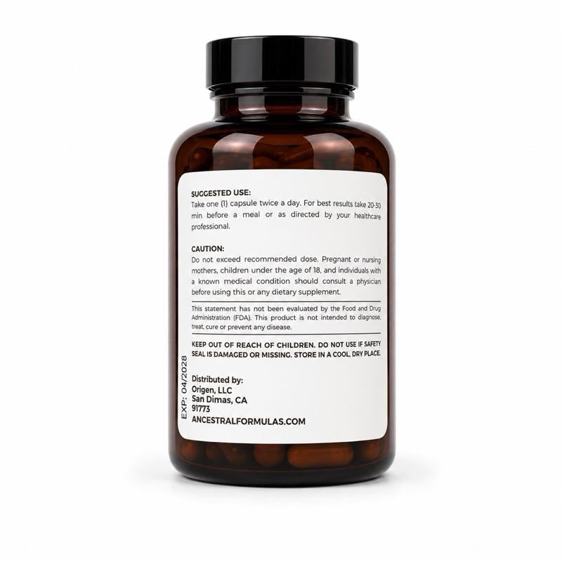 Ancestral Formulas Resveratrol 600 mg Per Capsule - 60 Capsules for Healthy Aging Mental Clarity & Heart Health
