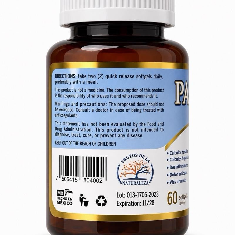 Palo Azul Kidneywood Dietary Supplement, 60 Softgels, Vitamin Dietary Supplement
