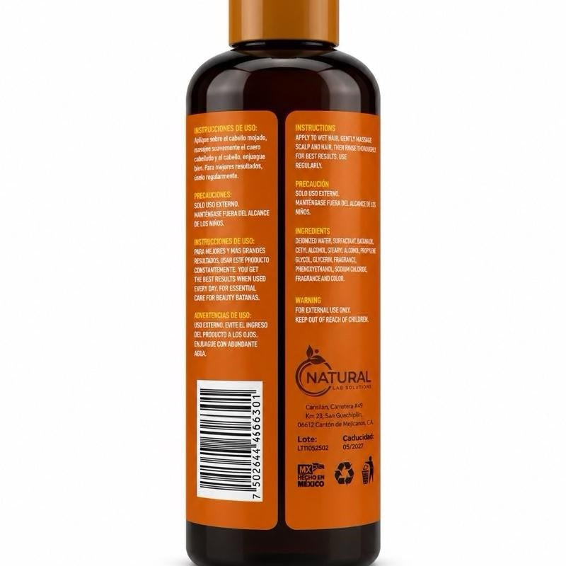 NATURAL Batana con Minoxidil Shampoo Nourishing Haircare Cleanser 16oz