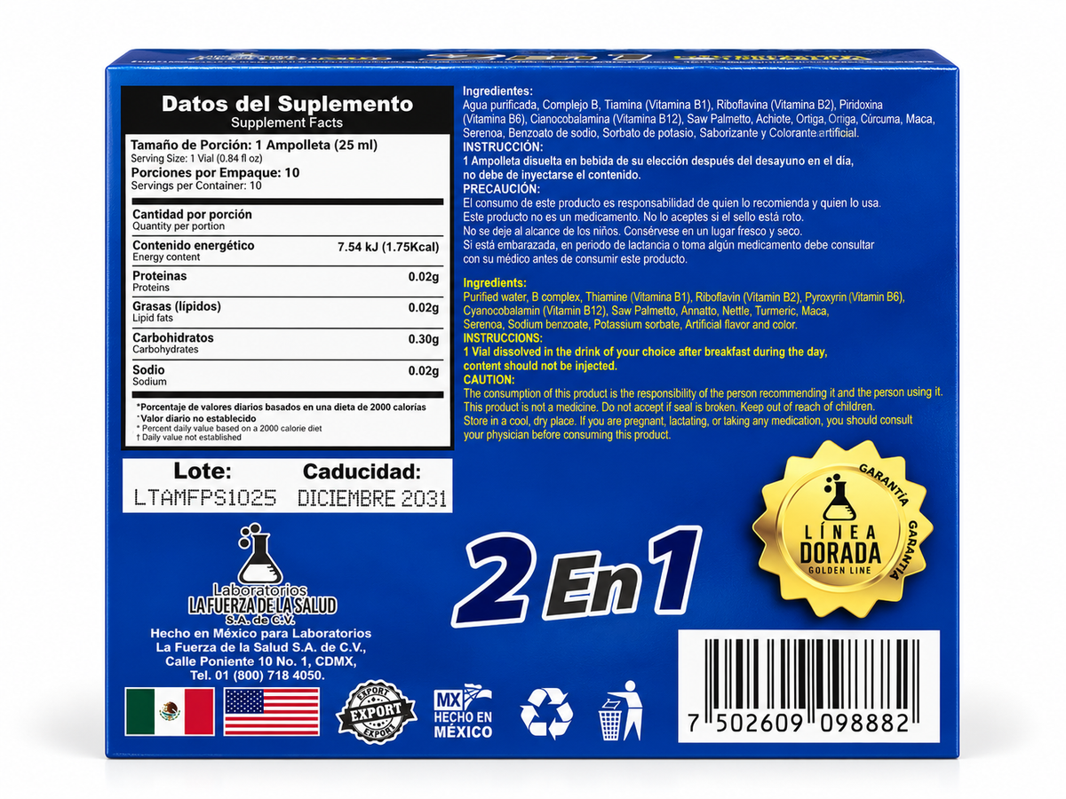 Limpia Próstata Reforzado – Multivitamin Supplement with Lycopene and Plant Extracts for Adult Men’s Daily Wellness and Nutritional Support
