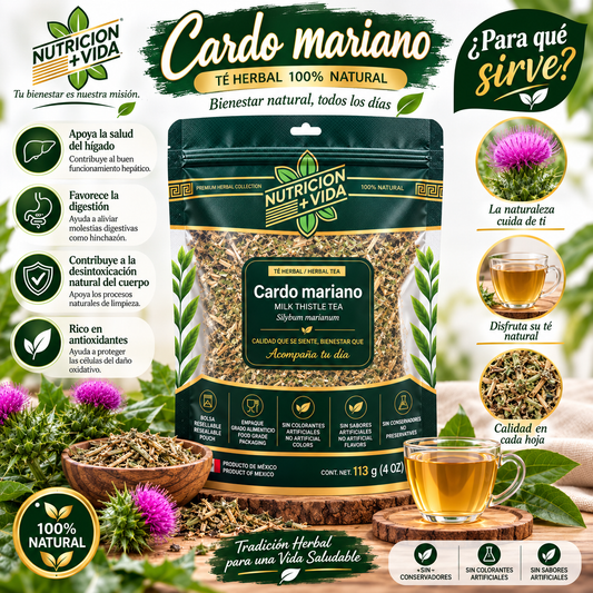 Cardo Mariano 100% Natural – Té Herbal | 4 oz (113 g)