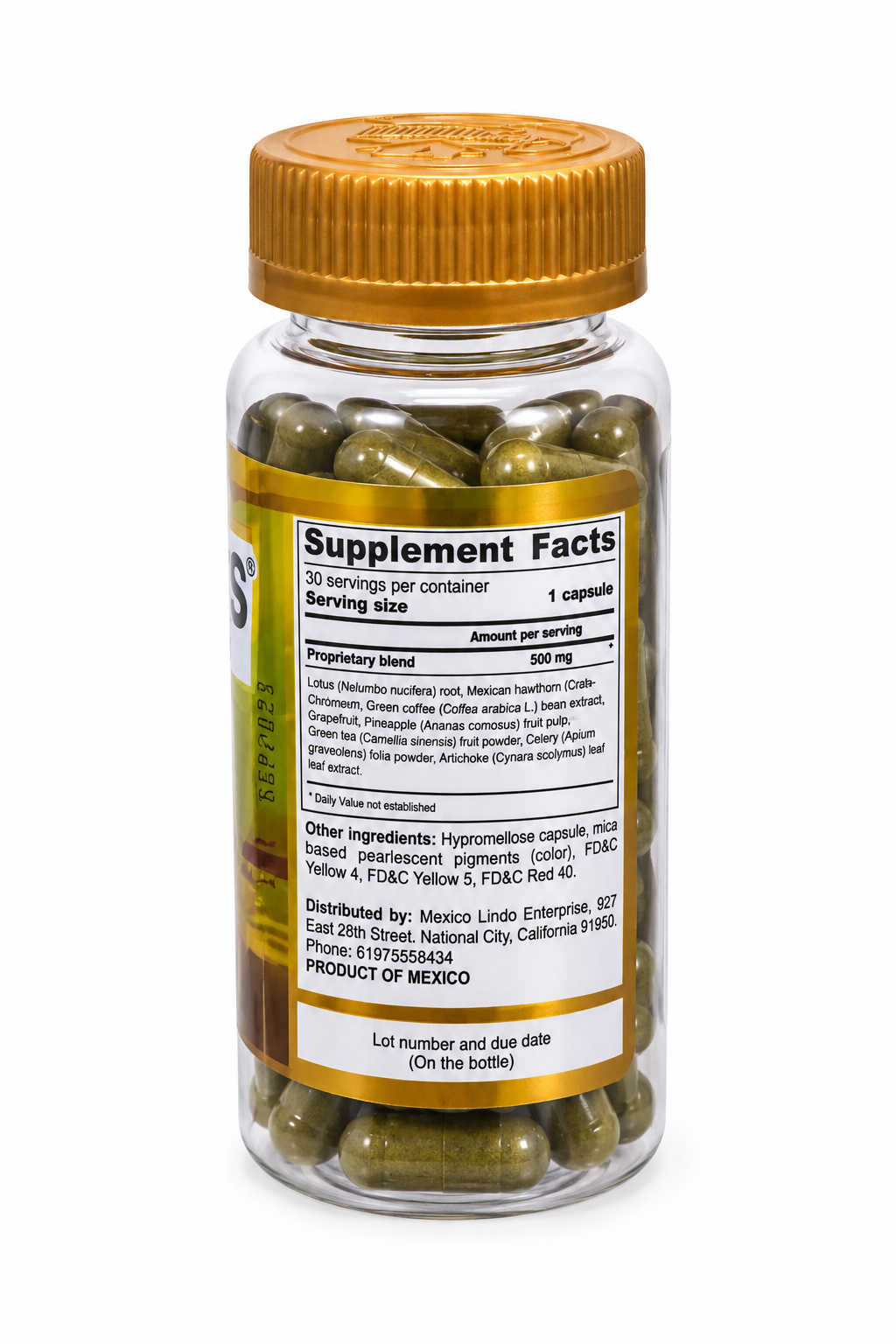 BYPASS BPRI GOLD – 30 Cápsulas de 500 mg | Suplemento Alimenticio