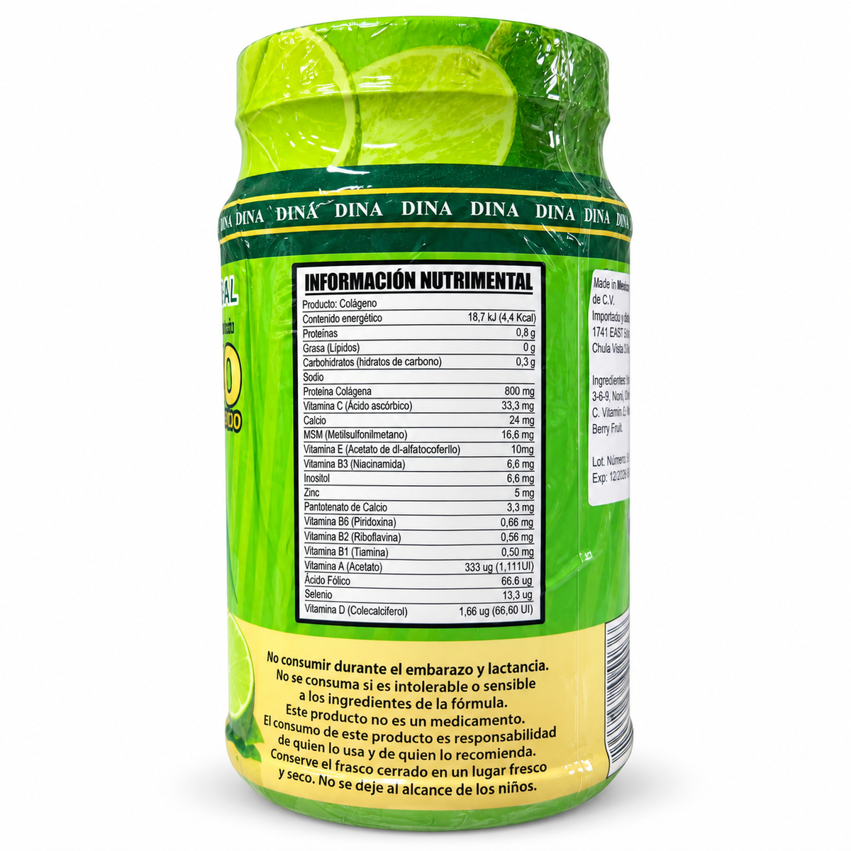 Colágeno en Polvo Sabor Lima-Limón – DINA
