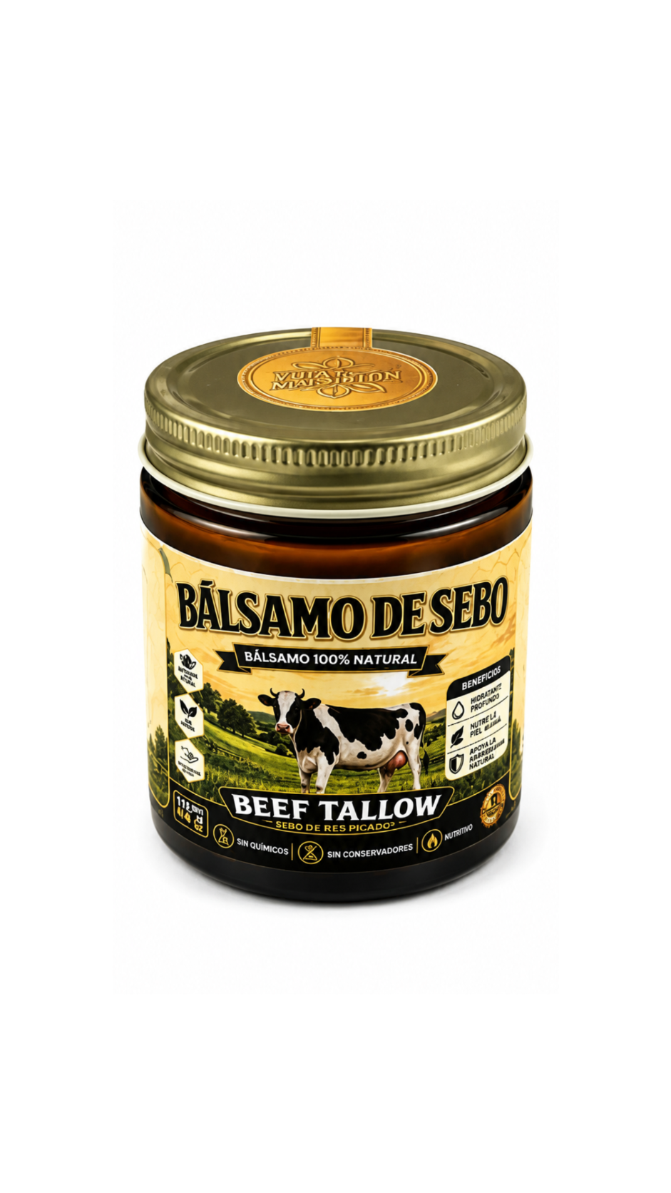 Bálsamo De Sebo De Res 100% Natural