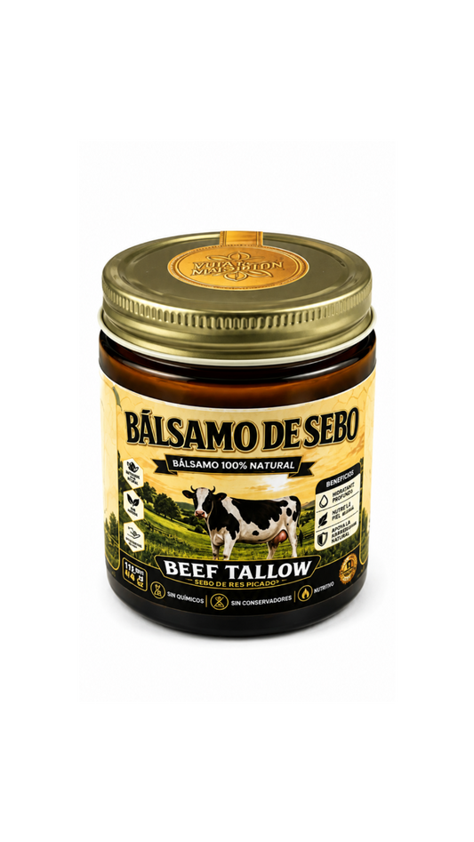 Bálsamo De Sebo De Res 100% Natural