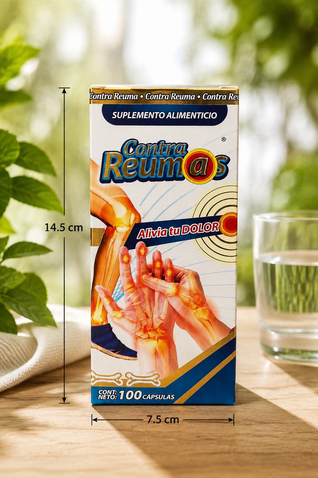 Contra Reumas® 100 Cápsulas Herbal Dietary Supplement