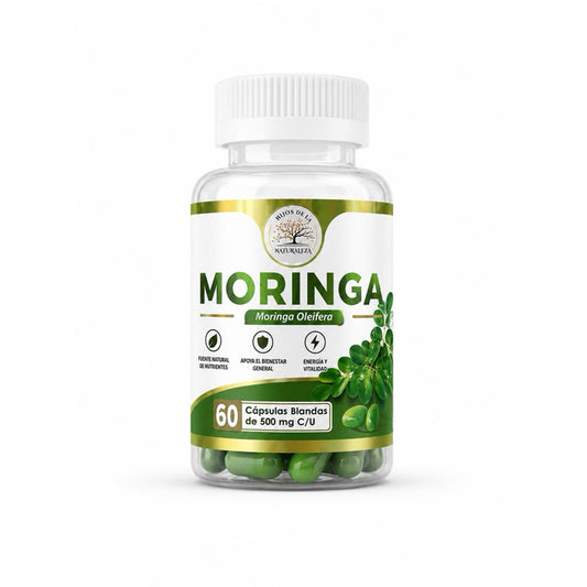 Moringa Oleifera 60 Soft Capsules 500 mg Each for General Health Support and Vitality