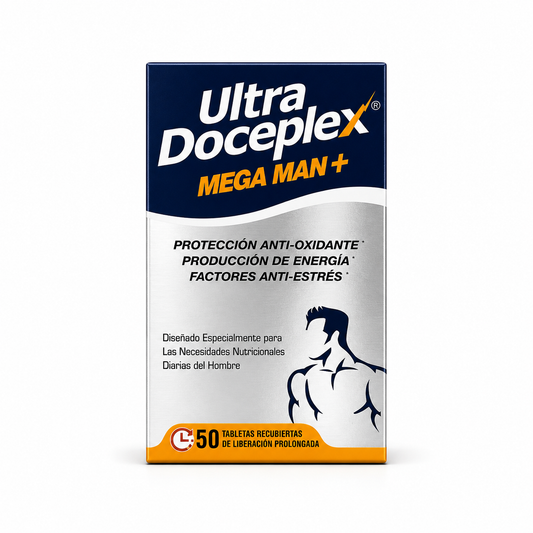 VIJOSA Ultra Doceplex Mega Man+ Dietary Supplement, Essential Support for Stress Relief (50 Tablets)