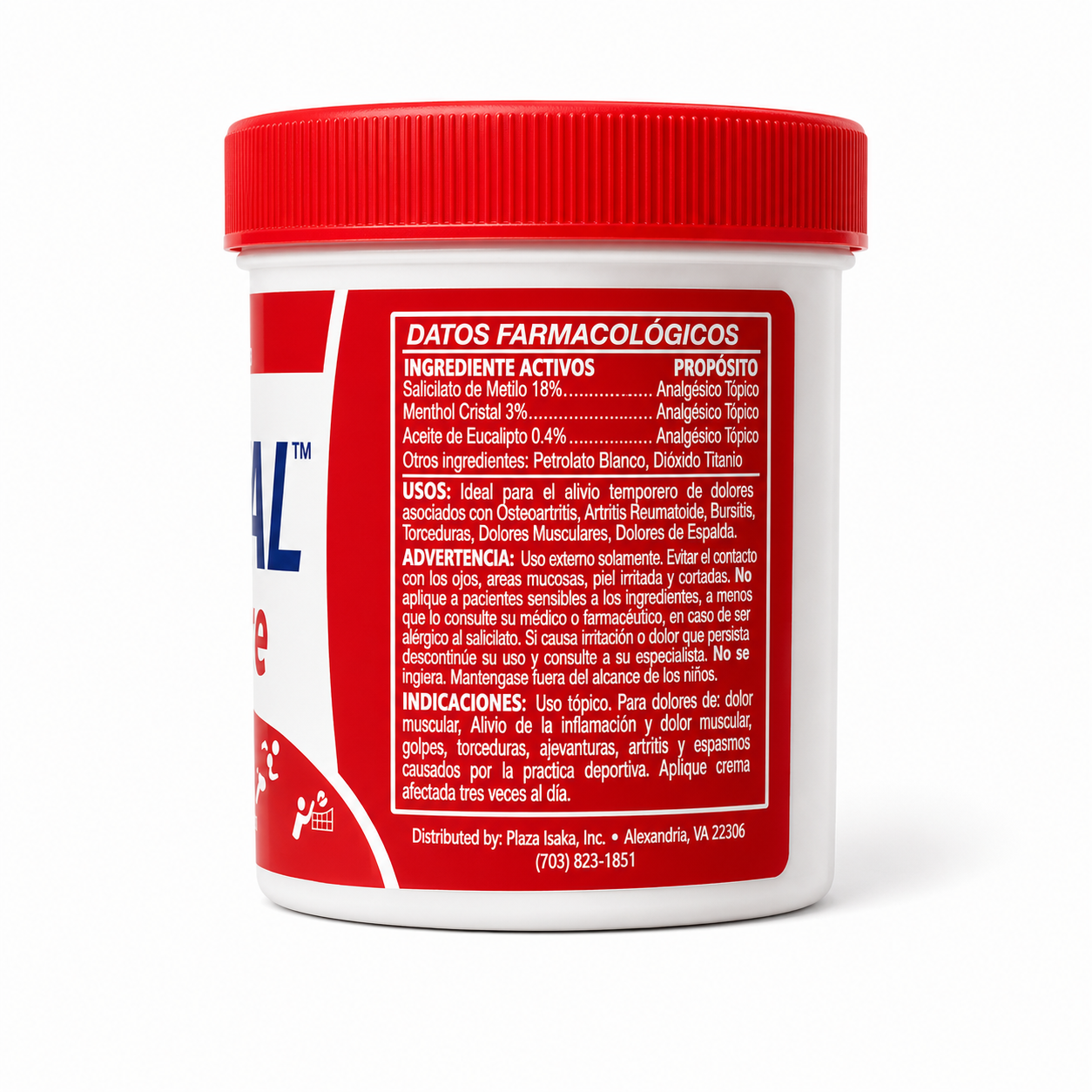 Cofal Fuerte Inflamación Relief Cream, Healthcare Topical Wellness Supplement, 3.5oz