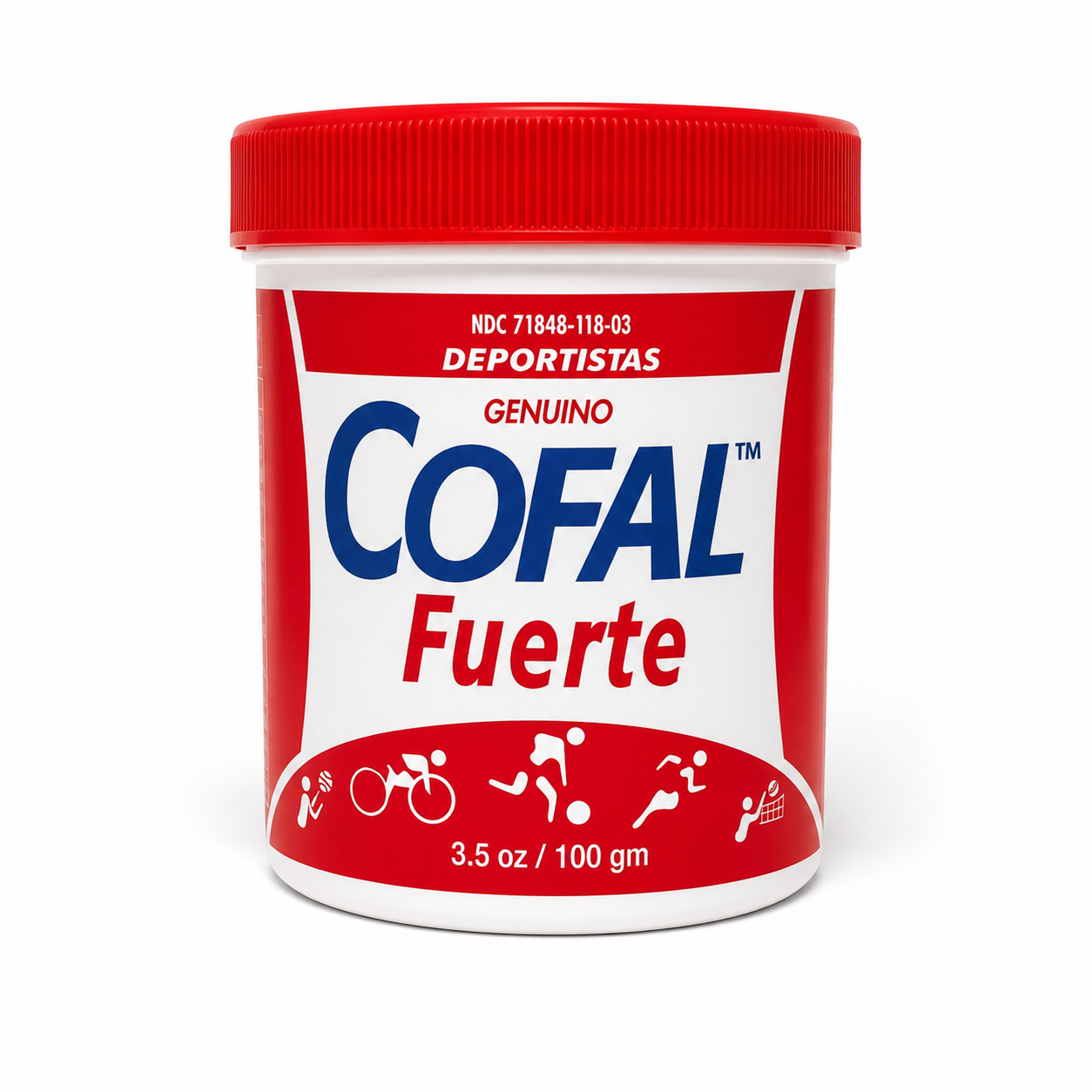 Cofal Fuerte Inflamación Relief Cream, Healthcare Topical Wellness Supplement, 3.5oz