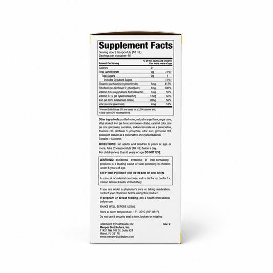 Vino Carne Hierro Multivitamin Nutritional Topical Supplement - 16fl oz, for Health & Nutrition Support.