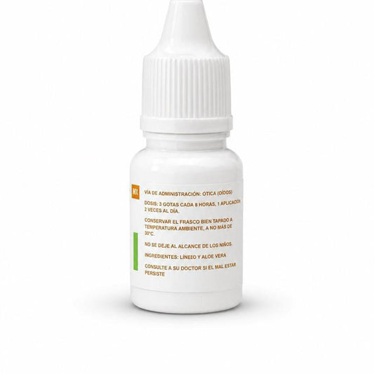 Ear Care Drops for Pain, Infection & Itching Relief - 10mL (Odio Sano Dolor, Infección, Comezón Solution)