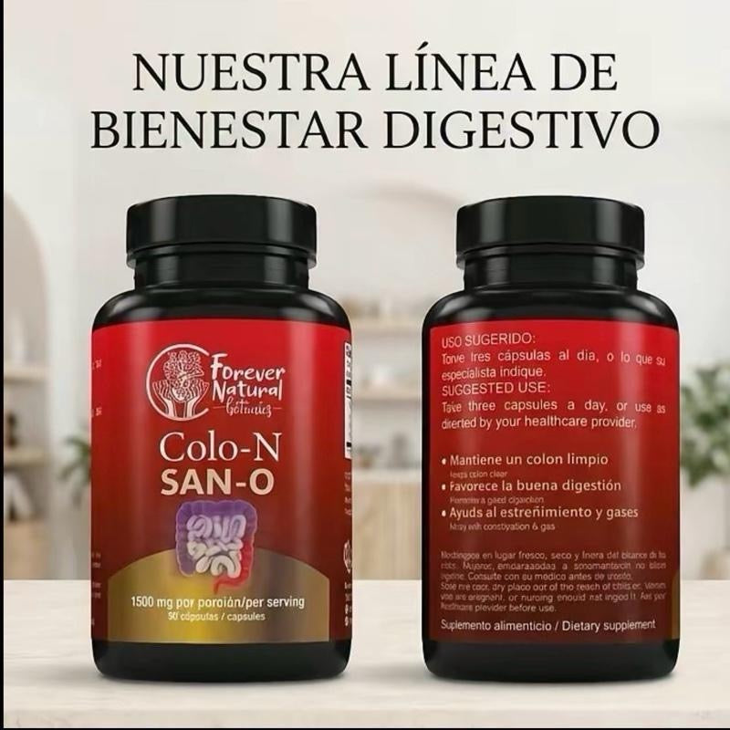 Forever Natural Colo-N San-O Natural Gut & Colon Detox Supplement - Digestive Health 90 Capsules