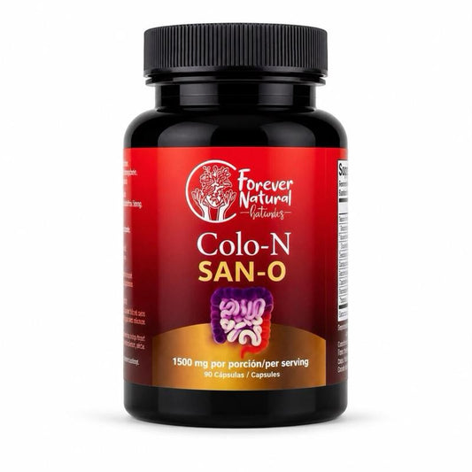 Forever Natural Colo-N San-O Natural Gut & Colon Detox Supplement - Digestive Health 90 Capsules