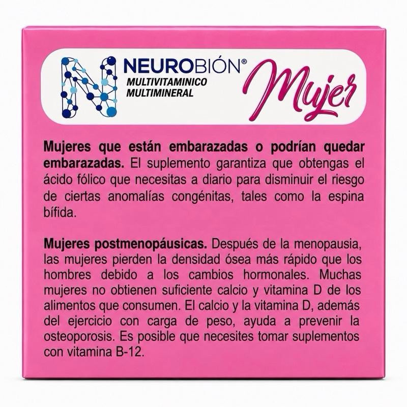 Neurobion Mujer Multimineral & Multivitamin – 60 Capsules