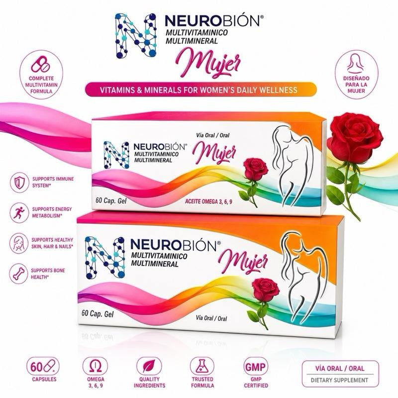 Neurobion Mujer Multimineral & Multivitamin – 60 Capsules