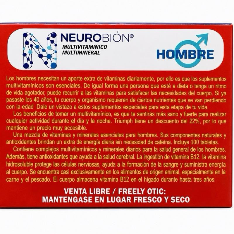 Neurobion Hombre  Multimineral & Multivitamin – 60 Capsules