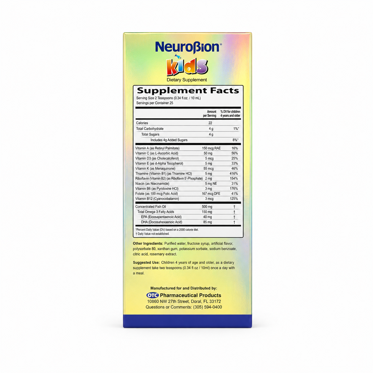 Neurobion Kids Multi-Vitamin with Omega-3s – 8.5 fl oz