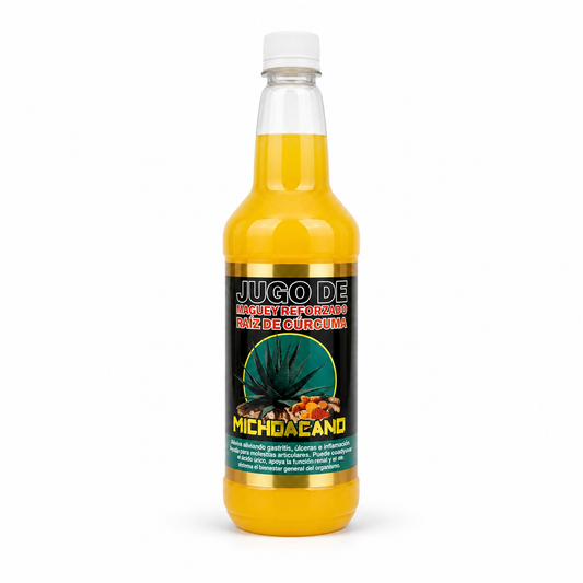 Maguey Juice with Tumeric Root- Jugo de Maguey Reforzado con Raíz de Cúrcuma