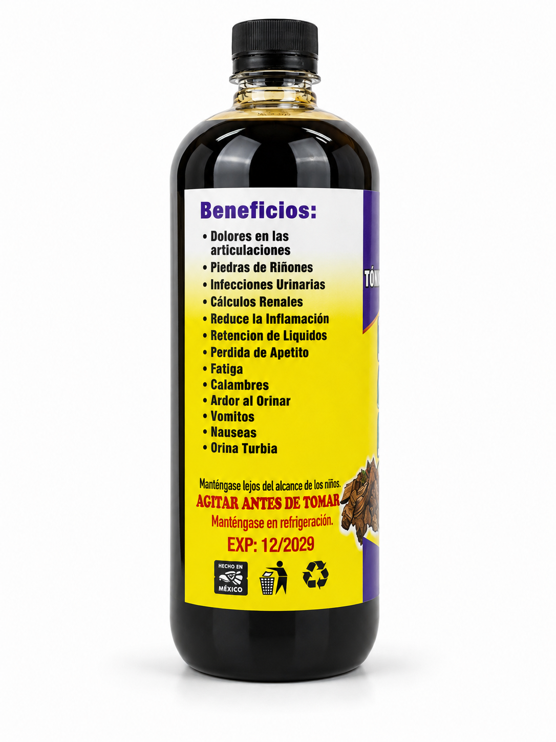 Kidney Support Herbal Beverage, 1L Natural Caffeine-Free Non-Caffeinated Dietary Liquid Supplement