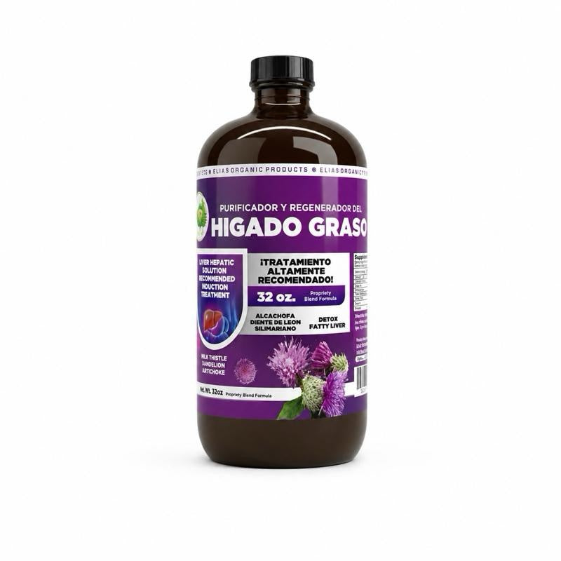 Elias Hígado Graso Tónico | Fatty Liver Liquid Supplement (32fl oz) Dietary