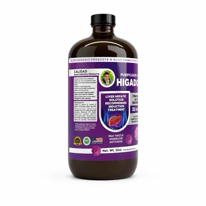 Elias Hígado Graso Tónico | Fatty Liver Liquid Supplement (32fl oz) Dietary
