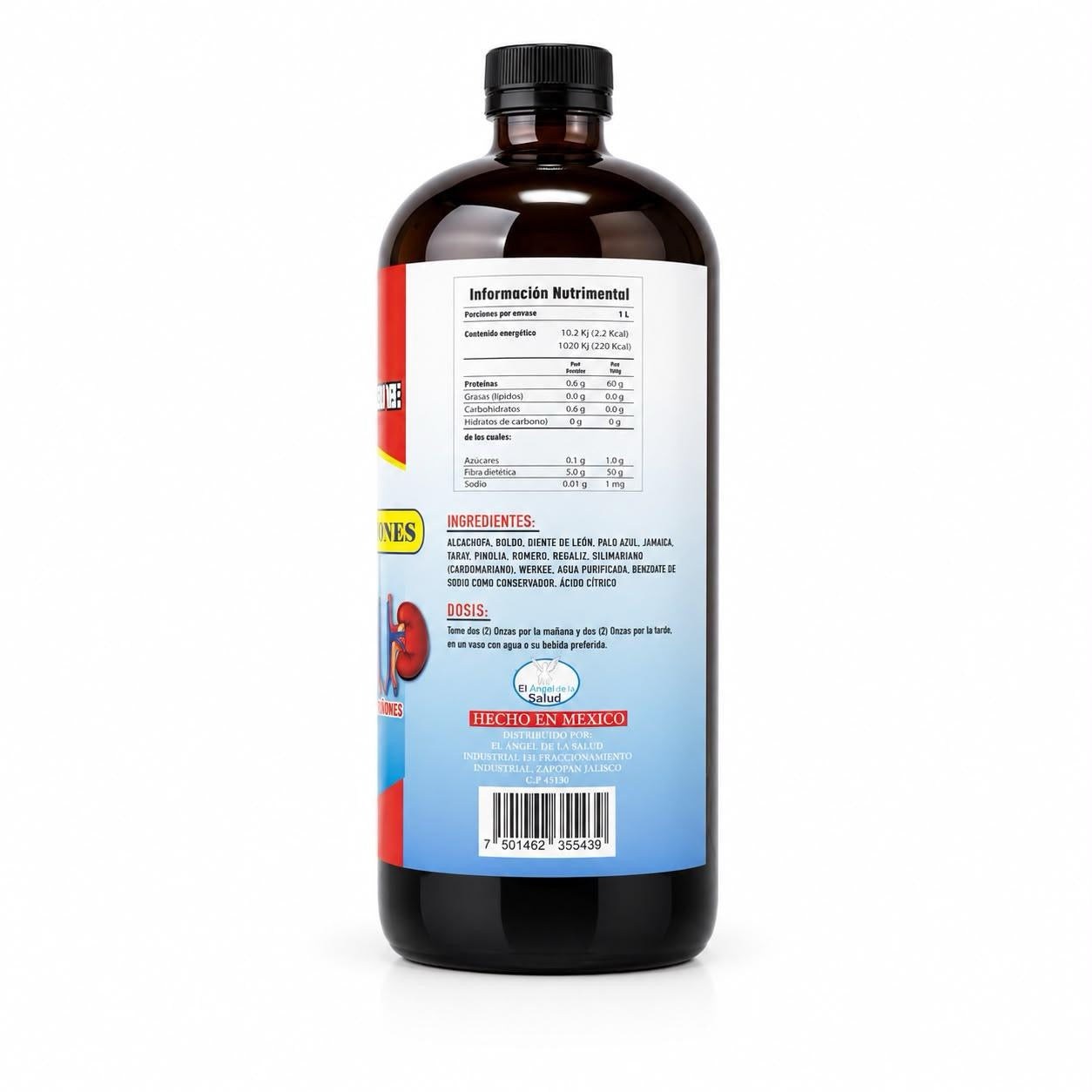3-in-1 Liquid Supplement for Liver, Kidney, and Pancreas Support (Tónico Especial Páncreas + Hígado + Riñones) | 1L Healthcare Edible