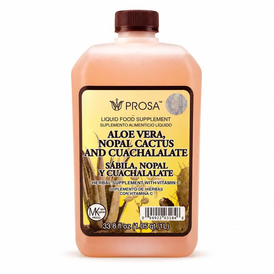 PROSA Aloe Vera, Nopal & Cuachalalate Herbal Liquid Supplement 33.fl oz Natural Wellness Boost Healthcare