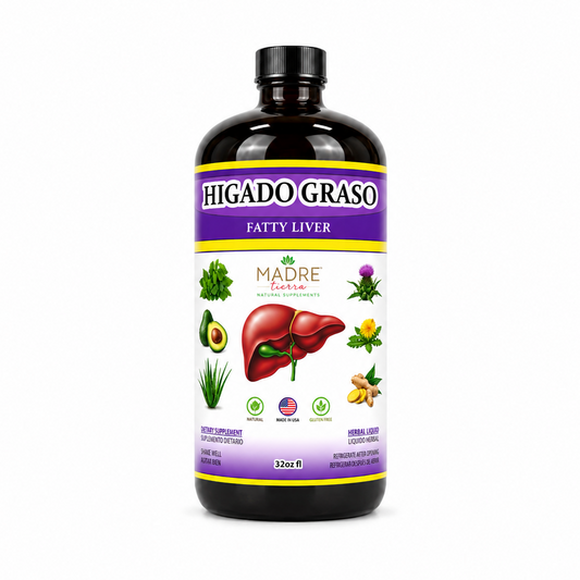 Madre Tierra Hígado Graso Tónico | Fatty Liver Liquid Supplement (32fl oz) Dietary