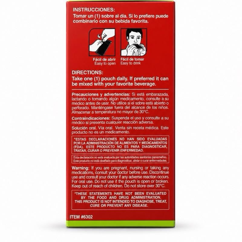Nervidoce Reforzado LiquidnDietary Supplement with Ginkgo, Multi-Vitamins (12 Pouches, 10mL Each)