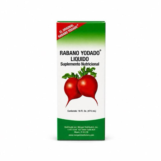 Rábano Yodado | Iodized Radish Liquid Supplement, 16 Fl oz.