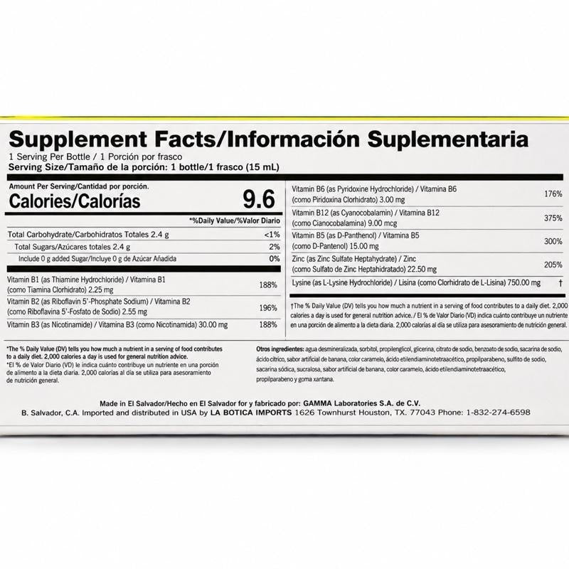 Mega Nuero-Tropas Forte Jarabe Vitaminado | Liquid Dietary Supplement (21 Bottles of 0.51fl oz)