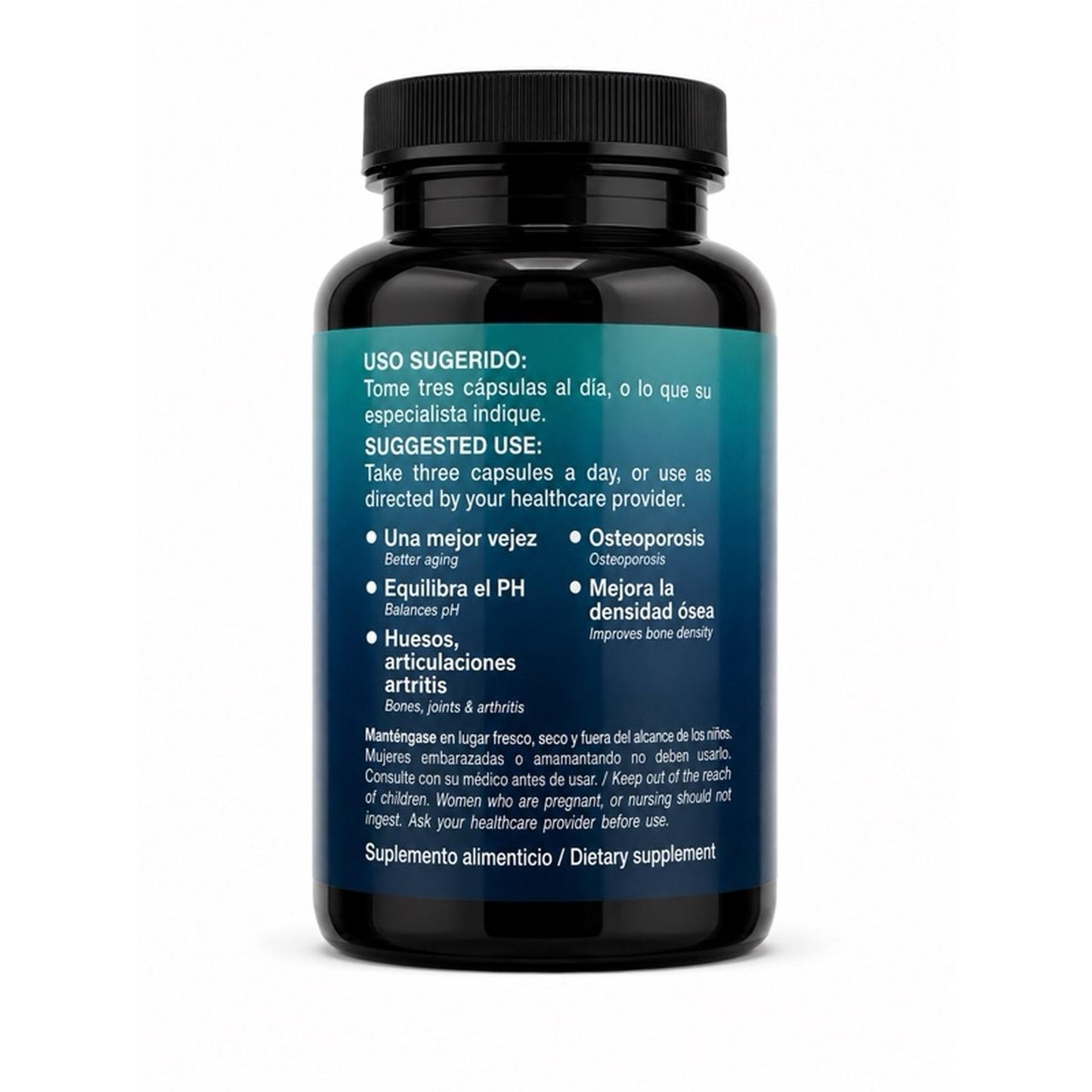 Forever Natural Botanics Cloruro de Magnesio Reforzado 2040 mg per Serving 90 Capsules for Enhanced Magnesium Support