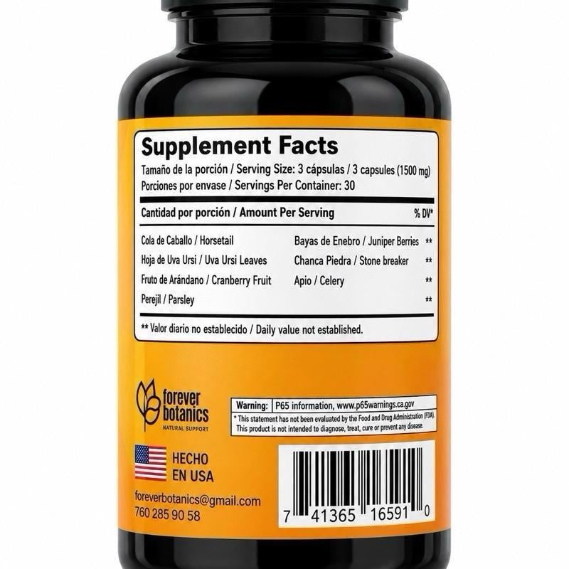 Forever Natural Kidney Detox Capsules - 90 Count Herbal Supplement with Horsetail, Uva Ursi Leaves, Cranberry Fruit, and Parsley Dietary Supplement