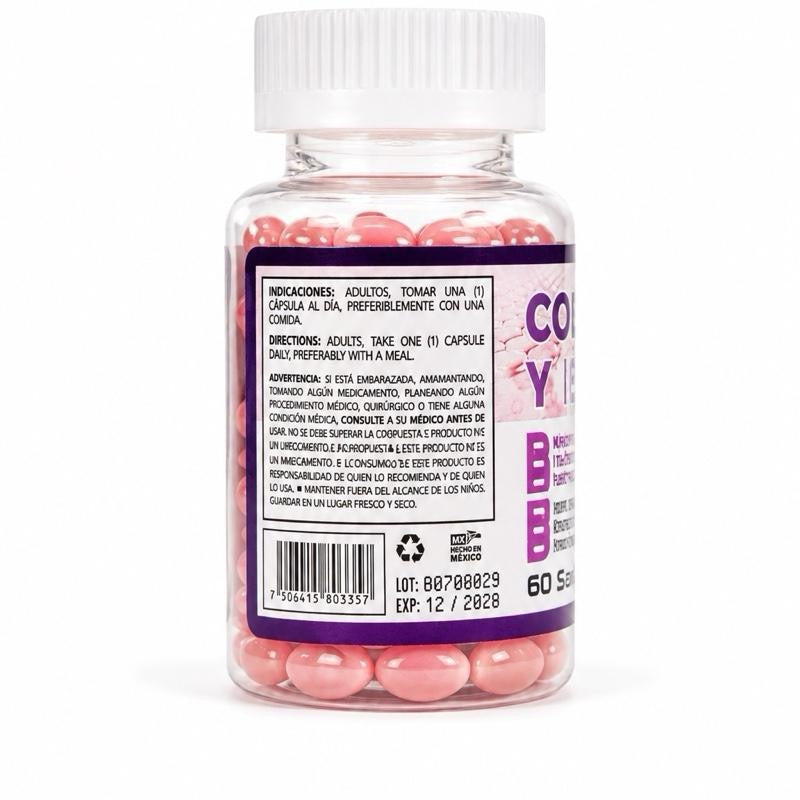 Collagen & Biotin- Colageno y Biotina | Dietary Supplement, 500mg, 60 Softgels