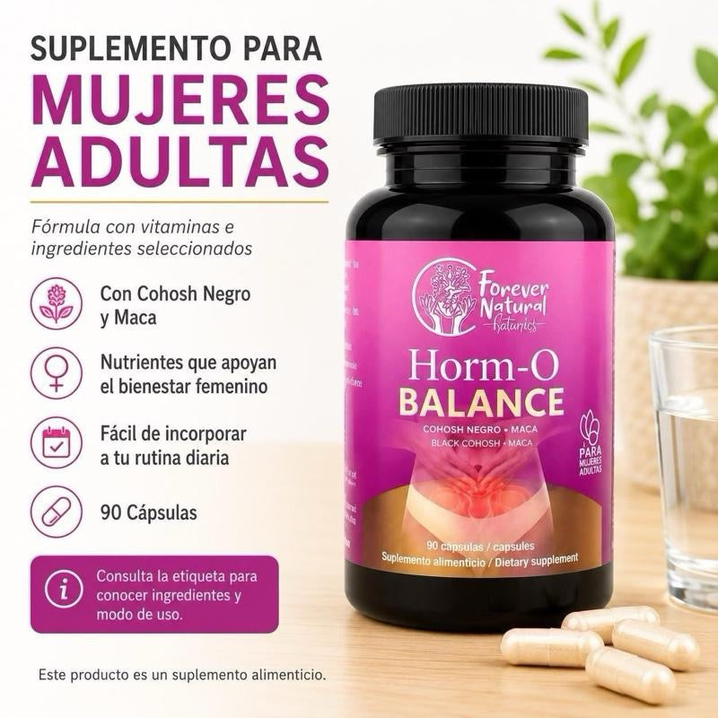 Forever Natural Horm-O Balance Promotes Healthy Menstruation, Healthy Uterus & More! 90 Capsules