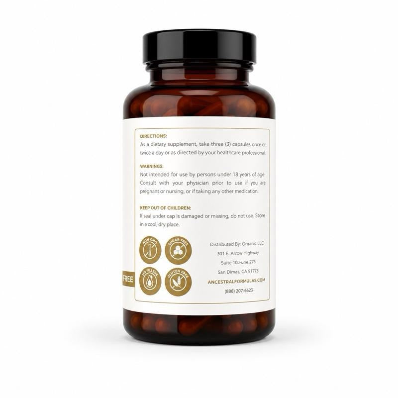 Ancestral Formulas Collagen Peptides for Healthy Skin Nail & Joint Formula 120 Capsules