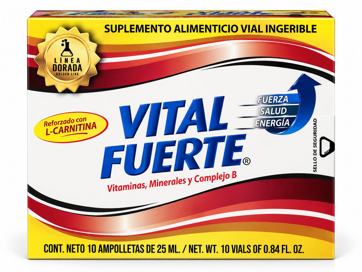 Vital Fuerte Minerales + Complejo B – Dietary Supplement with Essential Minerals and B-Complex Vitamins for Daily Nutritional and Wellness Support