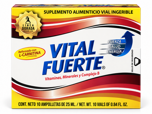 Vital Fuerte Minerales + Complejo B – Dietary Supplement with Essential Minerals and B-Complex Vitamins for Daily Nutritional and Wellness Support