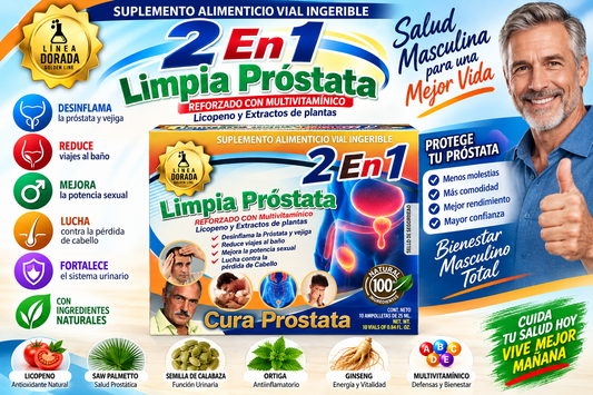 Limpia Próstata Reforzado – Multivitamin Supplement with Lycopene and Plant Extracts for Adult Men’s Daily Wellness and Nutritional Support