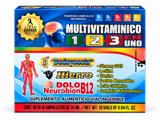 Multivitamínico 1-2-3 en Uno – Complete Daily Vitamin and Mineral Dietary Supplement for Adult Nutrition, Wellness and Everyday Nutritional Support