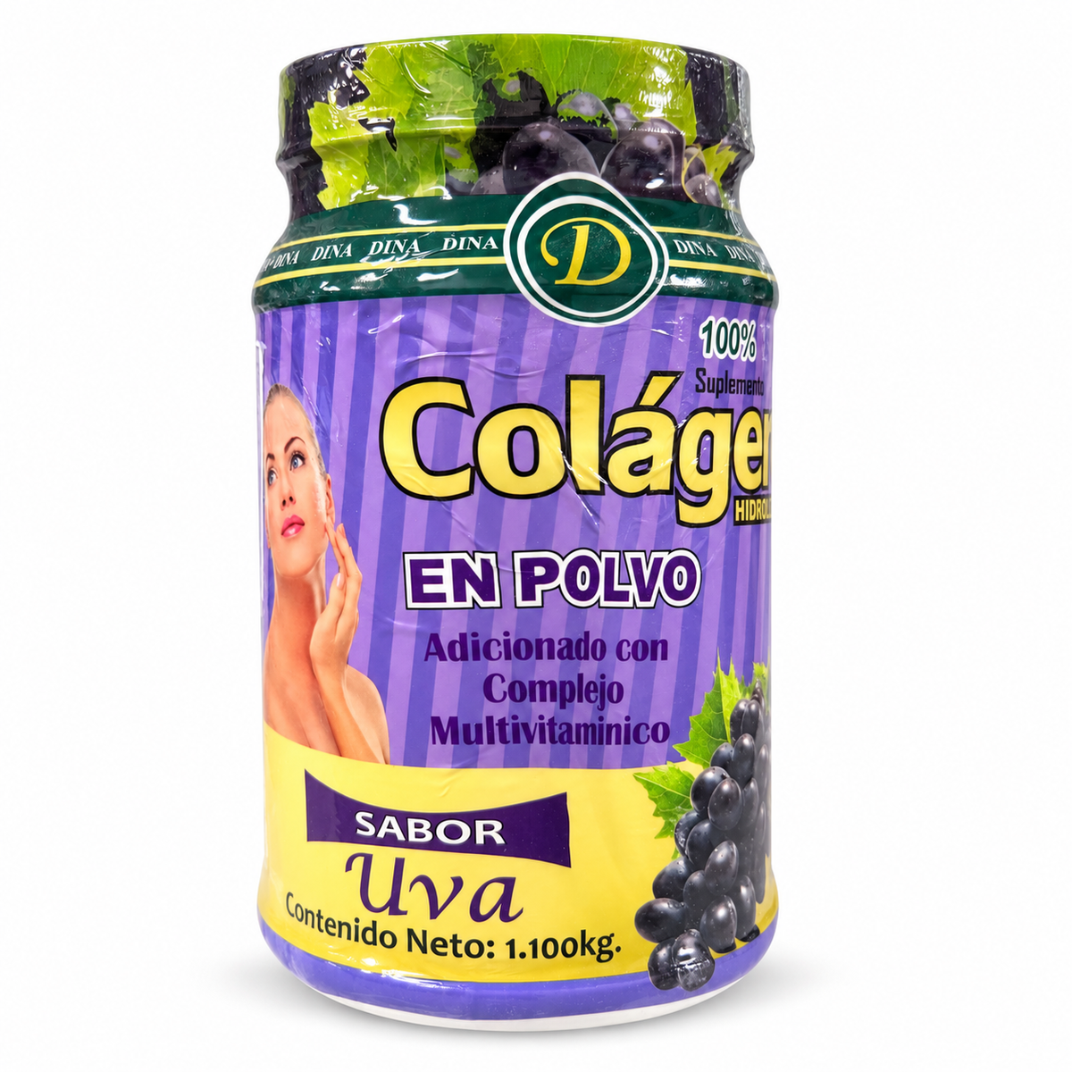 Colágeno Hidrolizado en Polvo DINA – Sabor Uva