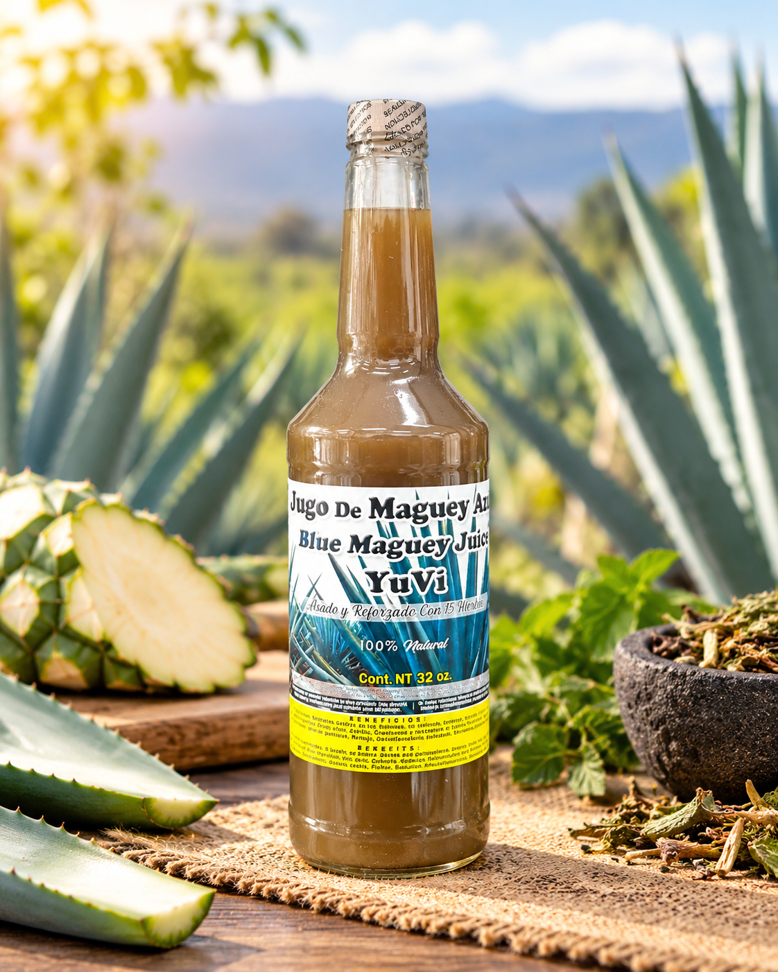Jugo de Maguey Azul YuVi – 32 oz
