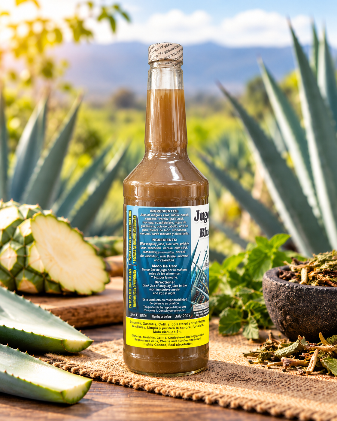 Jugo de Maguey Azul YuVi – 32 oz