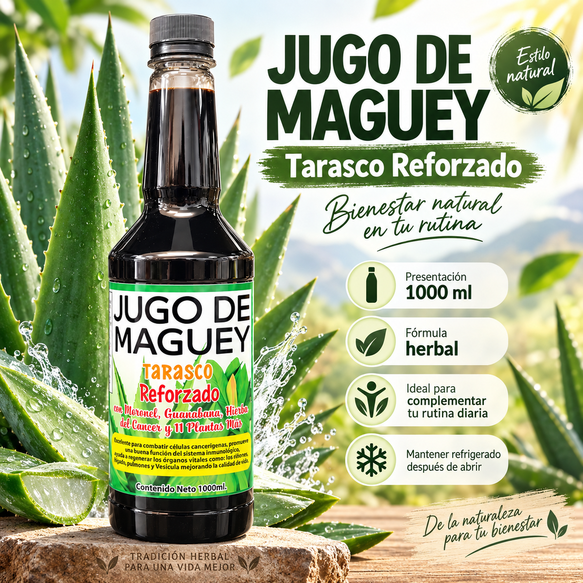 Jugo de Maguey Tarasco Reforzado – 1000 ml