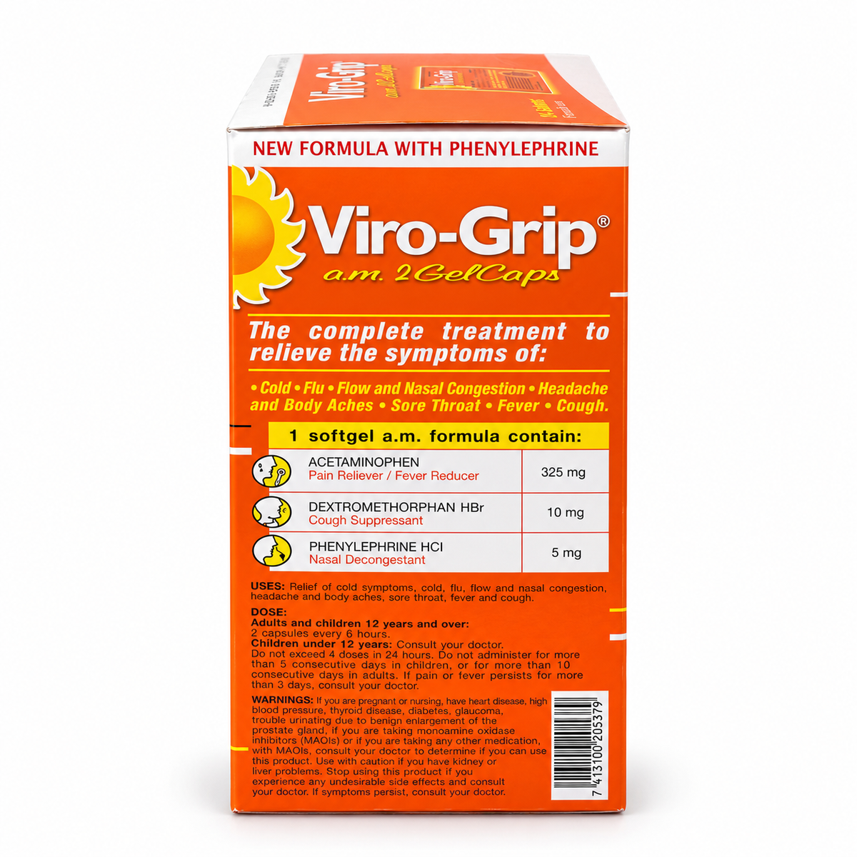 Viro-Grip a.m. 2 GelCaps – Display Completo