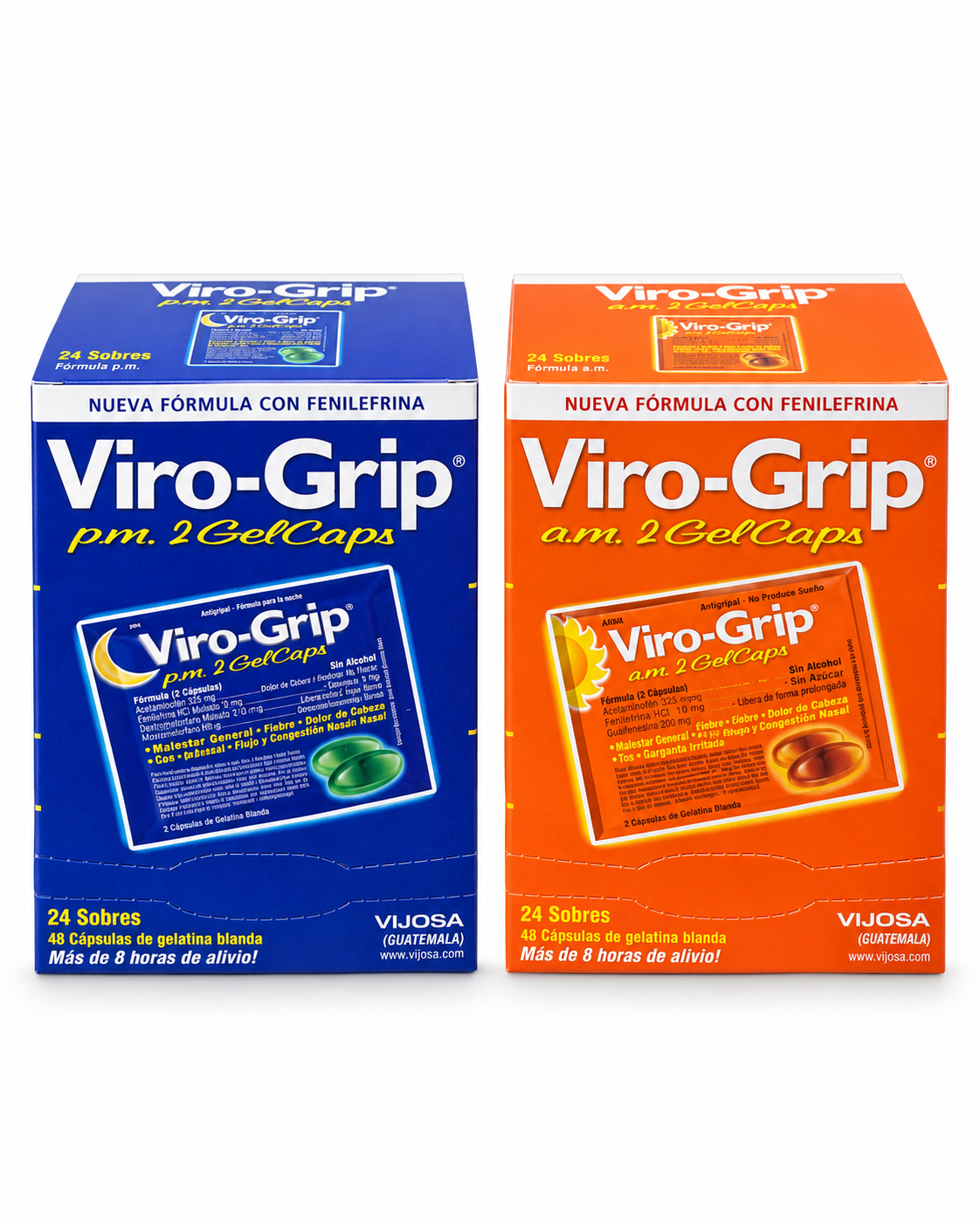 Viro-Grip a.m. & p.m. 2 GelCaps – Día y Noche