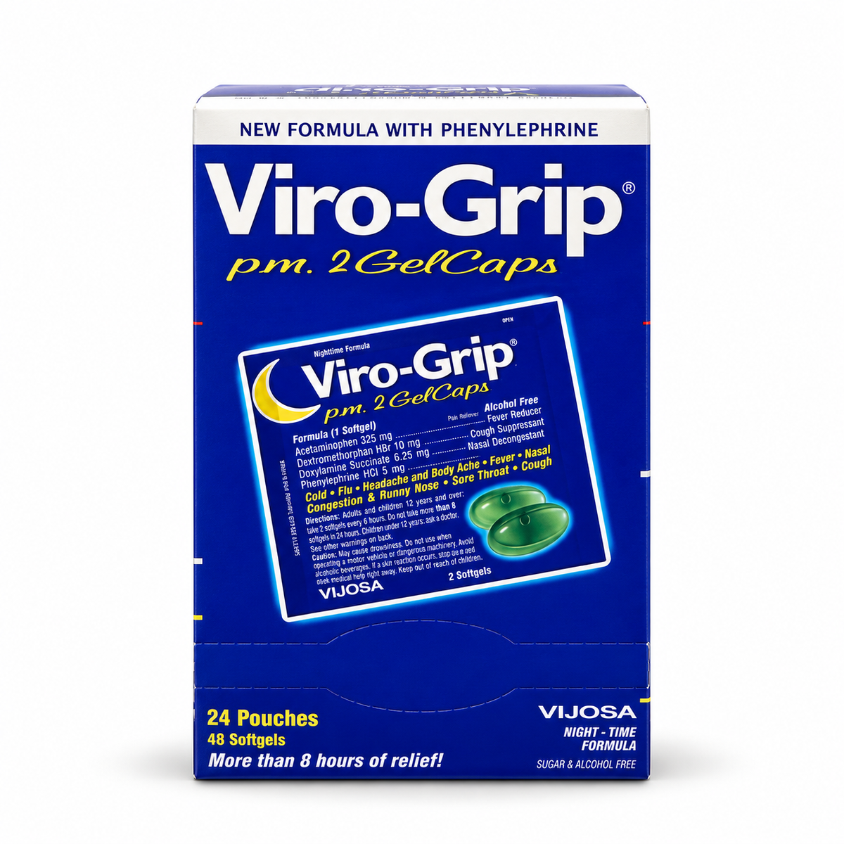 Viro-Grip p.m. 2 GelCaps – Fórmula Nocturna