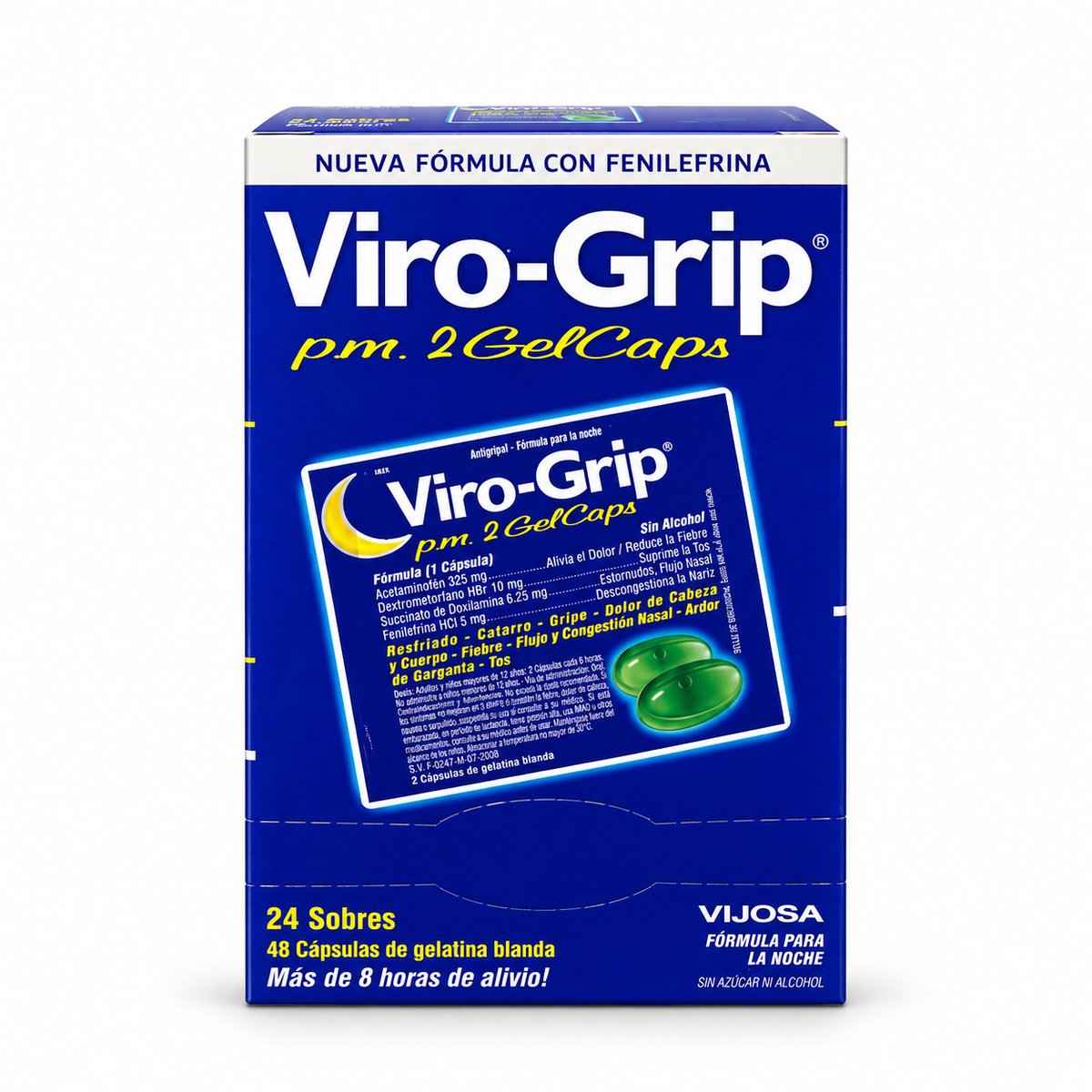 Viro-Grip p.m. 2 GelCaps – Fórmula Nocturna