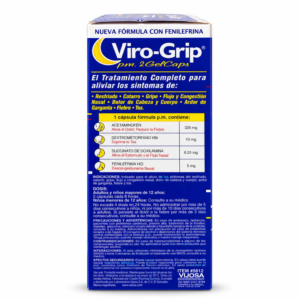 Viro-Grip p.m. 2 GelCaps – Fórmula Nocturna